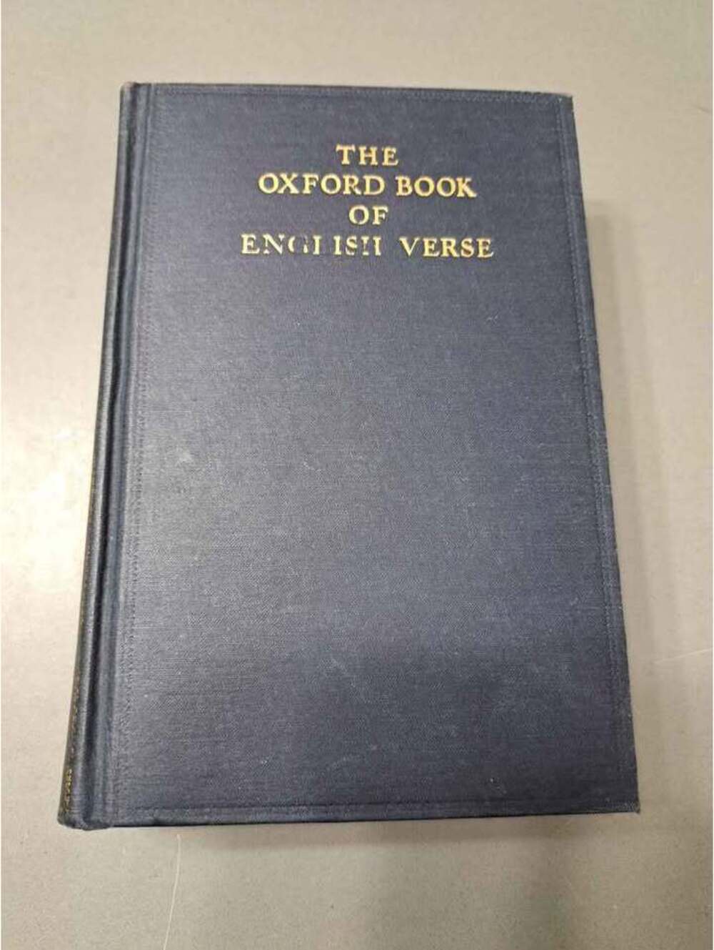 Vintage 1939 The Oxford Book of English Verse 1240-1918